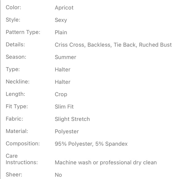 💗 NEW Princess Polly Apricot Satin Crop Top size S - Picture 6 of 12